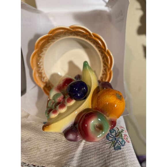 VTG Van Nuys California Pottery Fruit Trinket Serving Bowl USA - Picture 8 of 9